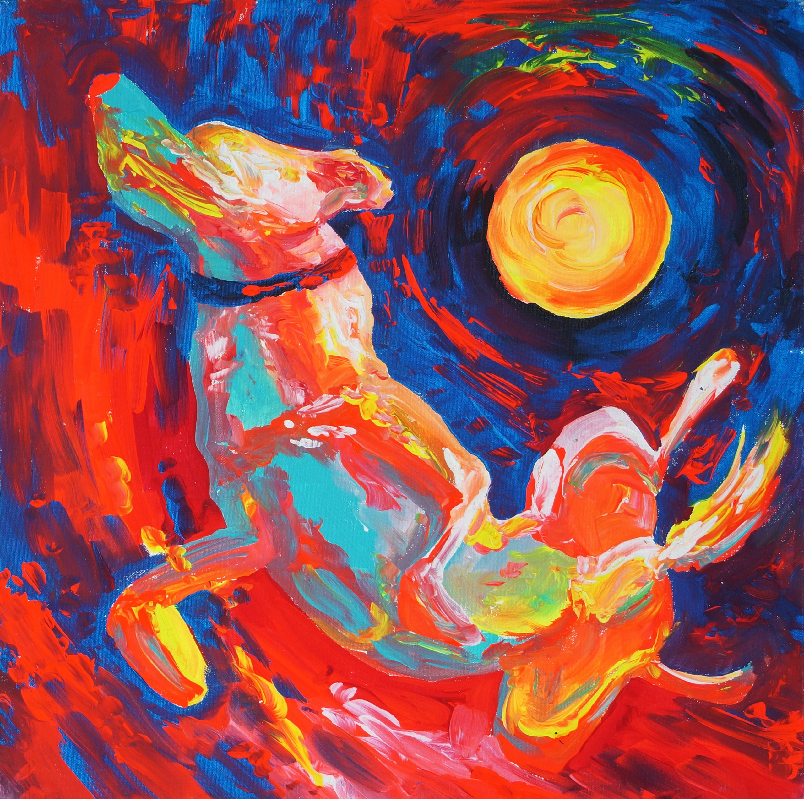 Fluorescent painting by Ilia Morozov